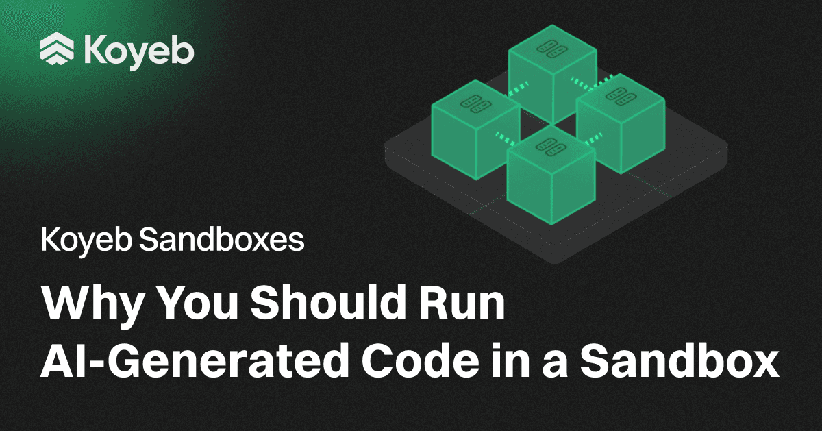 Why You Should Run AI-Generated Code in a Sandbox