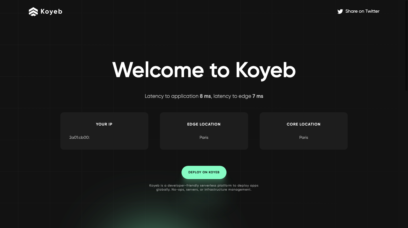 Feature - Koyeb demo application