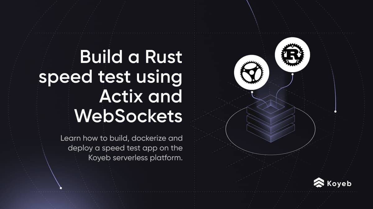 Build a Rust speed test using Actix and WebSockets