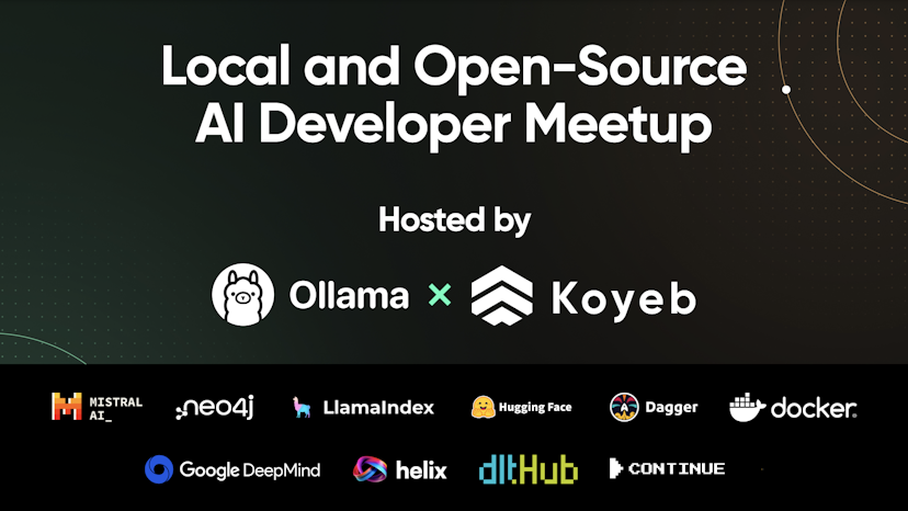 Ollama and Friends' Local and Open Source AI Developer Meetup at KubeCon Paris