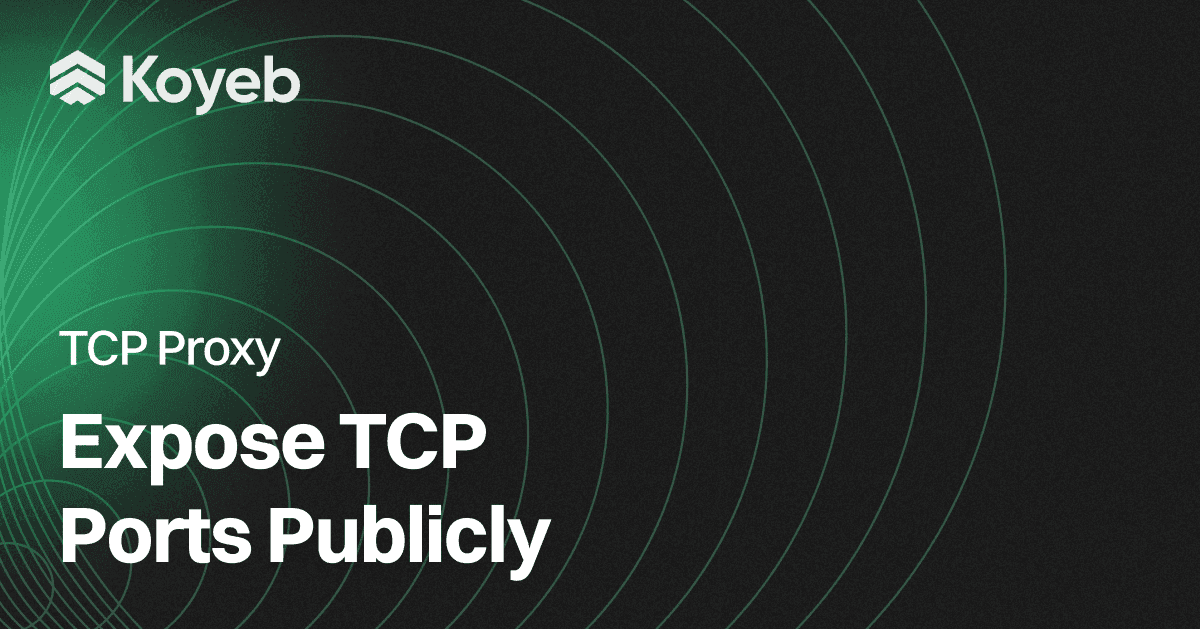 TCP Proxy: Expose TCP Ports Publicly