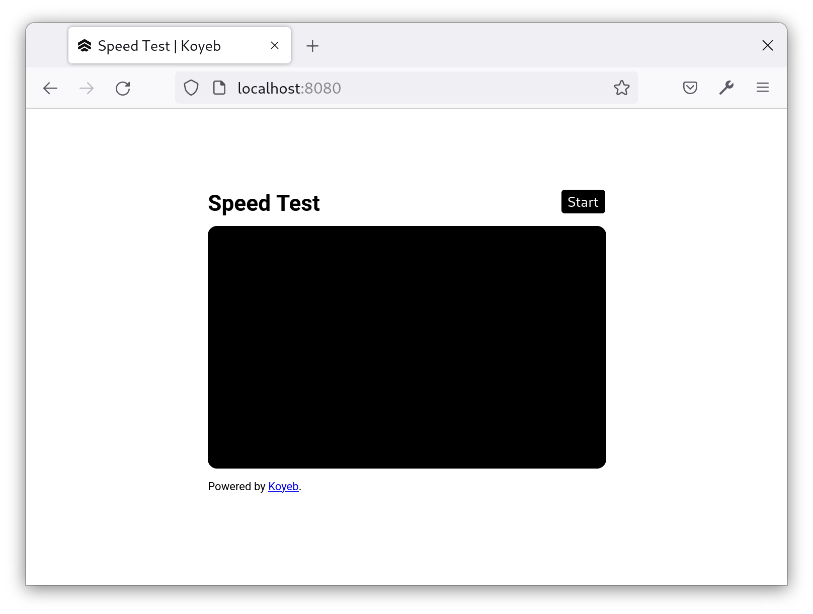 Speed Test Homepage