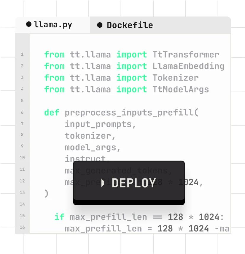Instant development environment