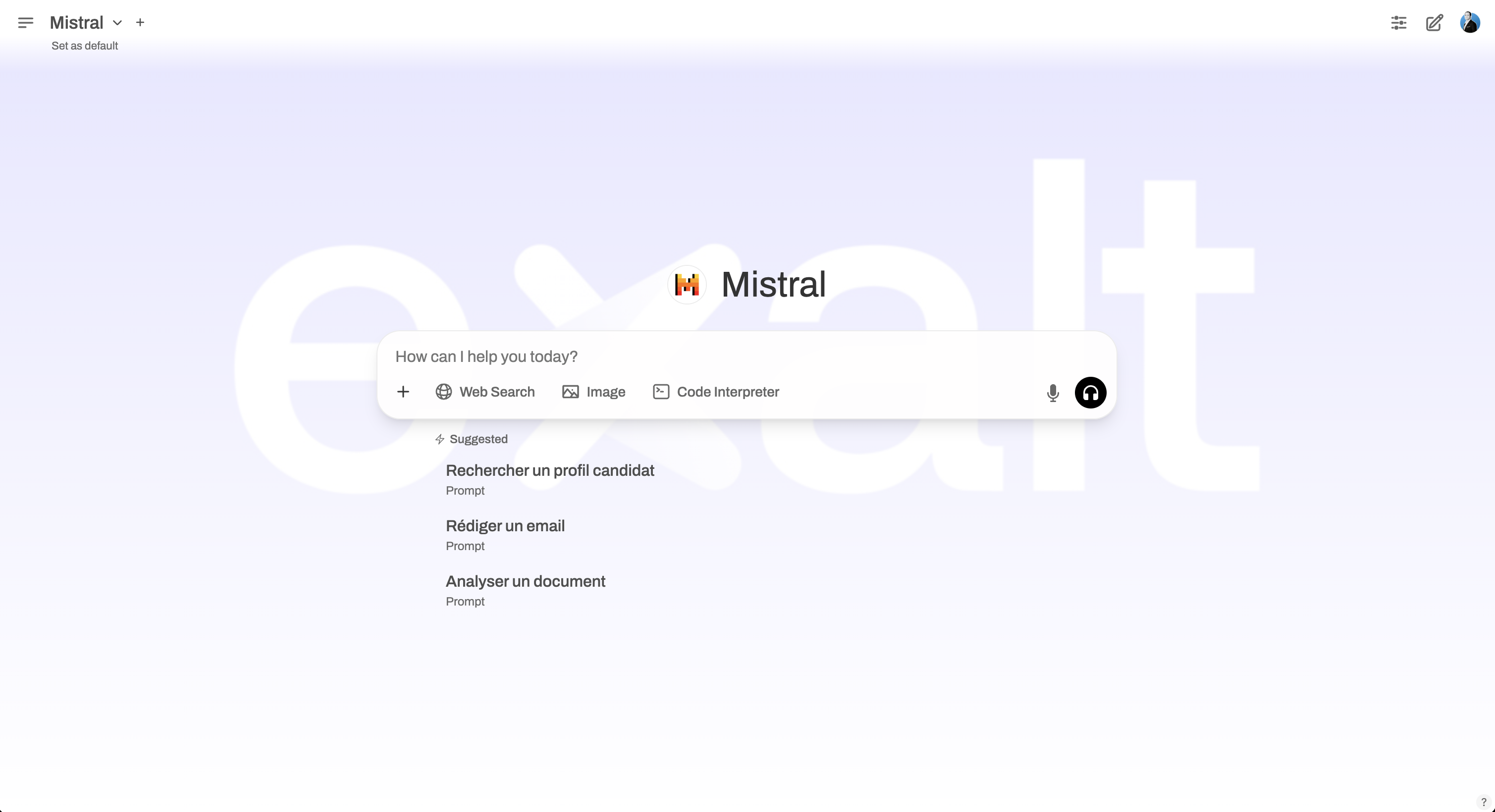 eXalt's AI platform