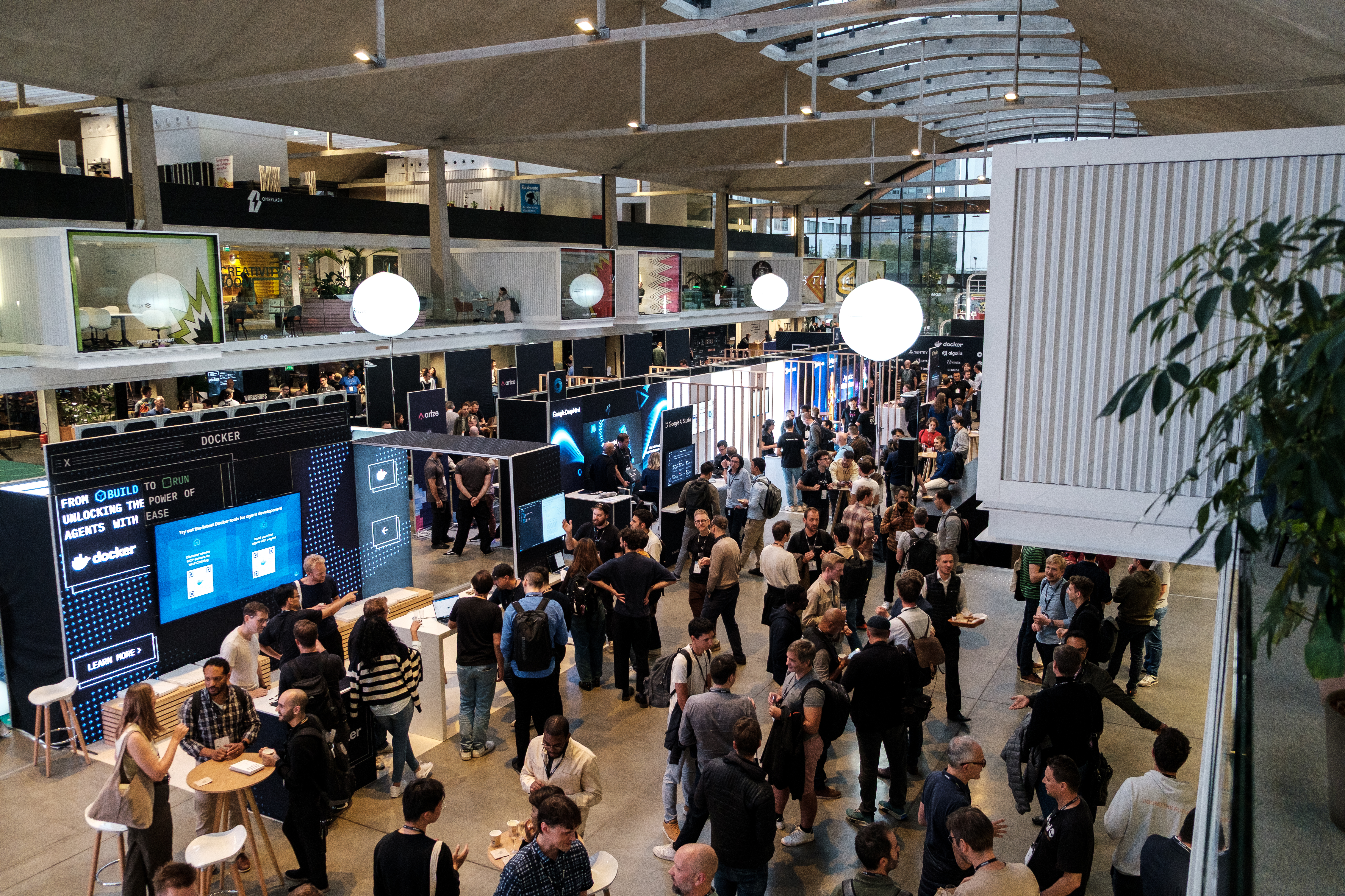 View from the AI Engineer Paris expo floor