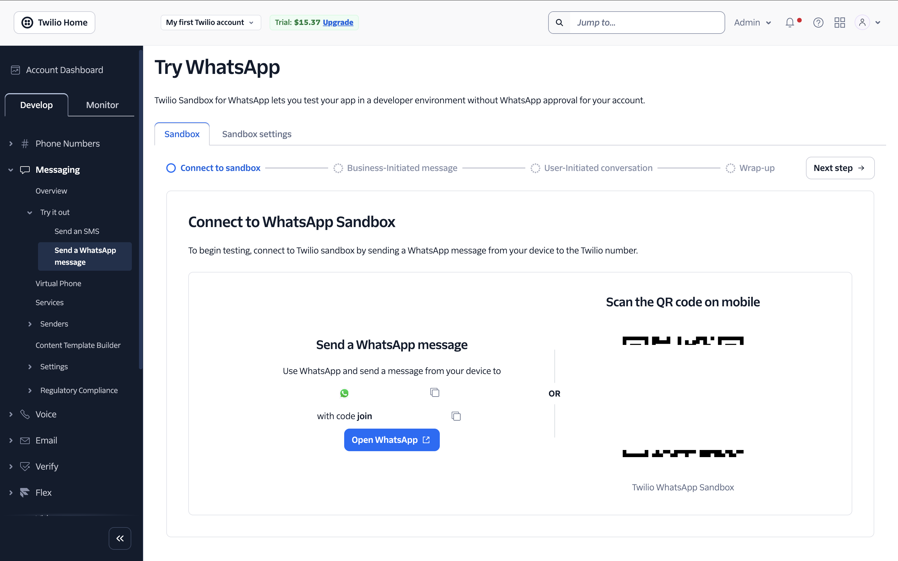 Twilio Sandbox