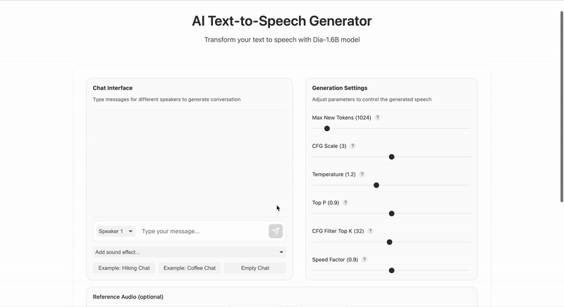 AI Text-to-Speech Application